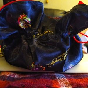 Stylish Black Ed Hardy Coin Purse.